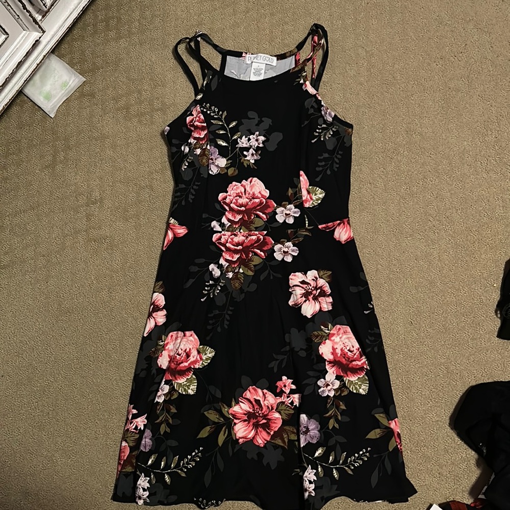 black floral dress - unworn!!